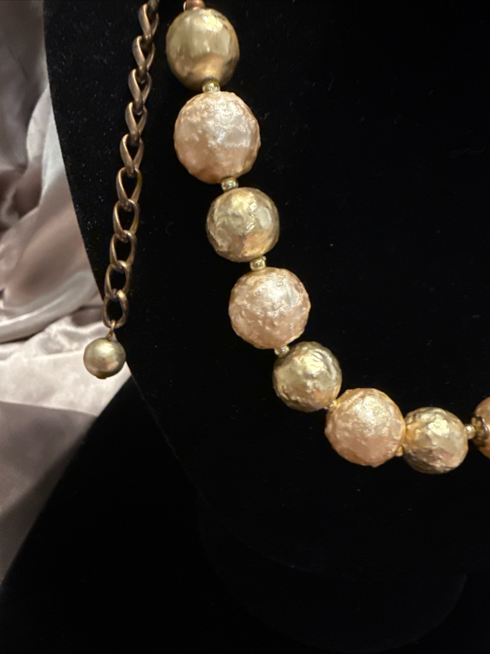 Gold-tone Beaded Necklace
